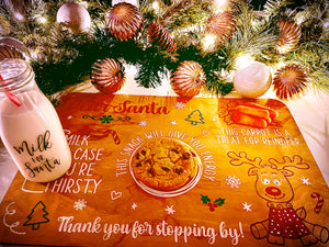 Dear Santa and Reindeer Cookie Tray